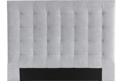 Tête de lit capitonnée en tissu gris L140 cm HALCIONA
