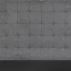 Tête de lit capitonnée en tissu gris anthracite L180 cm HALCIONA