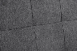 Tête de lit capitonnée en tissu gris anthracite L180 cm HALCIONA