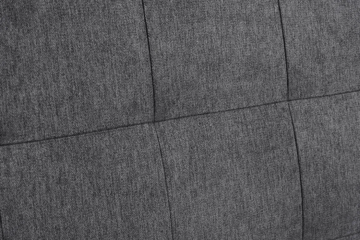 Tête de lit capitonnée en tissu gris anthracite L180 cm HALCIONA
