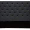Tête de lit capitonnée en tissu gris foncé L140 cm ENGUERRAND