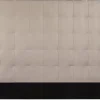 Tête de lit capitonnée en tissu velours taupe L140 cm HALCIONA