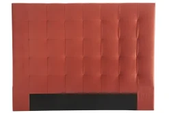 Tête de lit capitonnée en tissu velours terracotta L160 cm HALCIONA