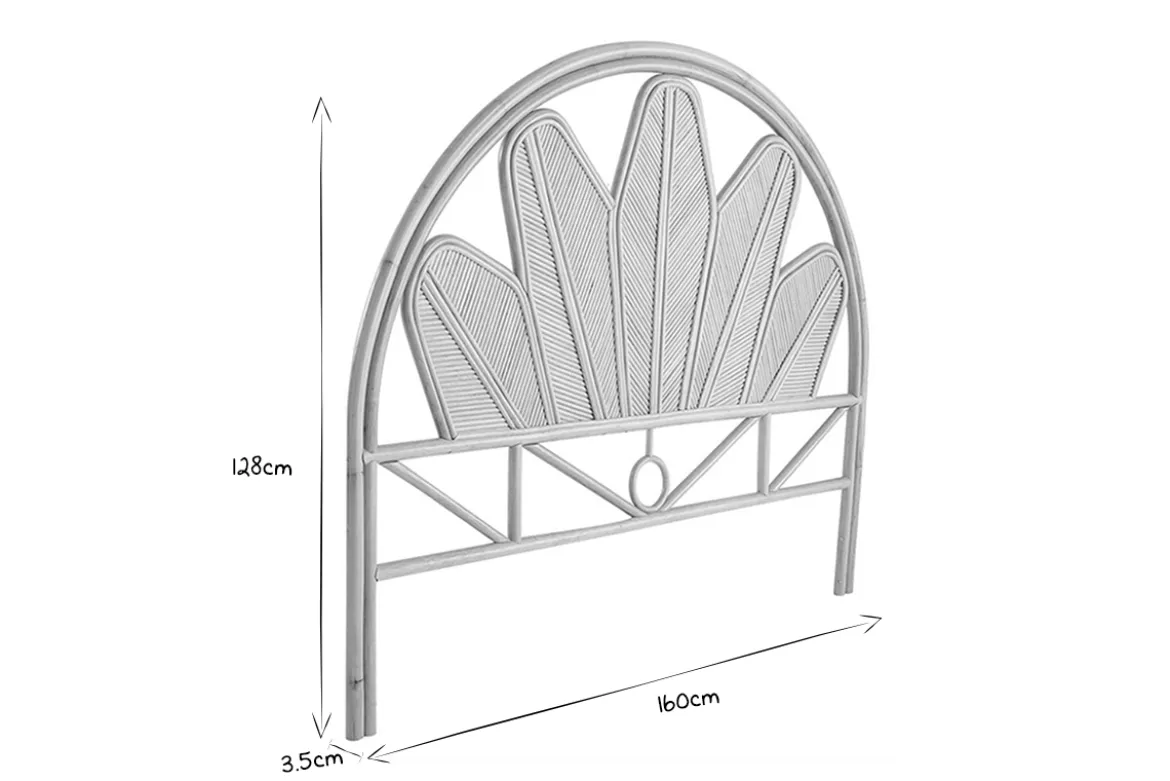 Tête de lit déco en rotin L160 cm NALAH
