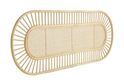 Tête de lit déco en rotin naturel et cannage L165 cm BOW