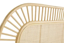 Tête de lit déco en rotin naturel et cannage L165 cm BOW