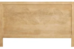 Tête de lit en bois manguier massif gravé L165 cm VIBES