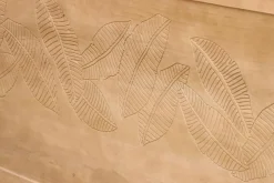 Tête de lit en bois manguier massif gravé L165 cm VIBES