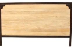 Tête de lit en bois manguier massif et métal noir L165 cm INDUSTRIA