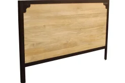 Tête de lit en bois manguier massif et métal noir L165 cm INDUSTRIA
