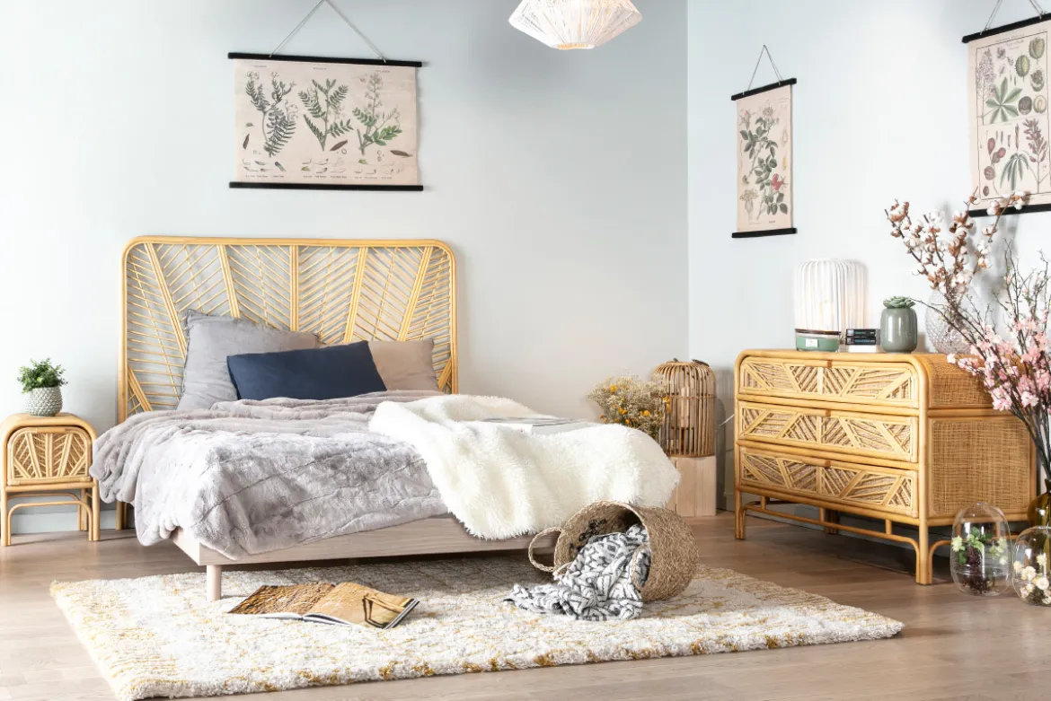 Tête de lit en rotin L162 cm GALON