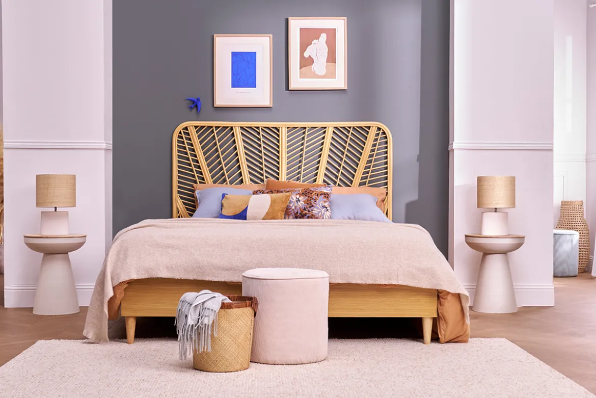 Tête de lit en rotin L162 cm GALON