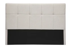 Tête de lit en tissu beige crème L160 cm CLOVIS