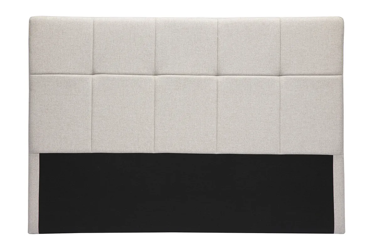 Tête de lit en tissu beige crème L160 cm CLOVIS