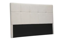 Tête de lit en tissu beige crème L160 cm CLOVIS