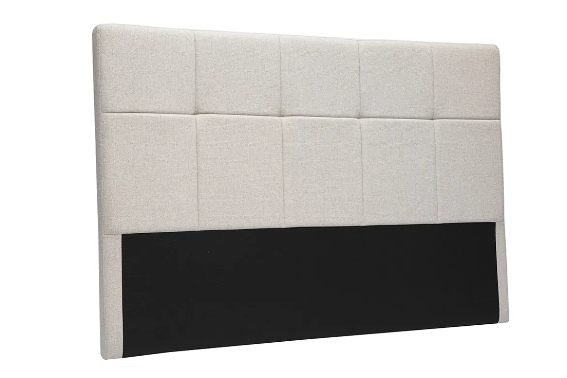 Tête de lit en tissu beige crème L160 cm CLOVIS