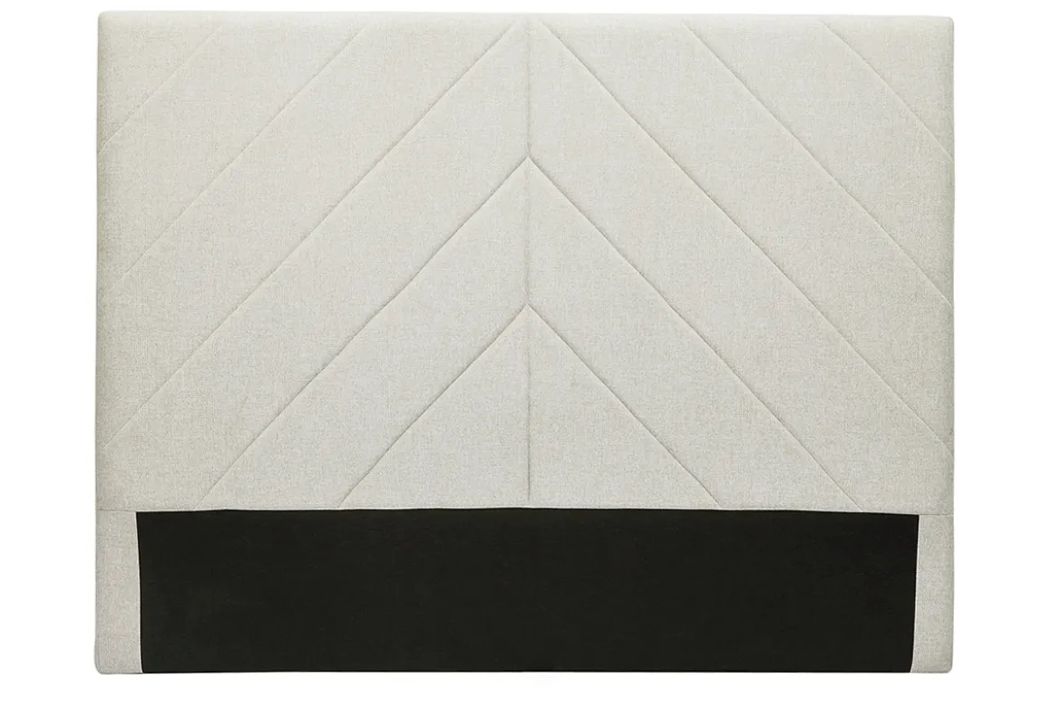 Tête de lit en tissu beige L160 cm AVAH