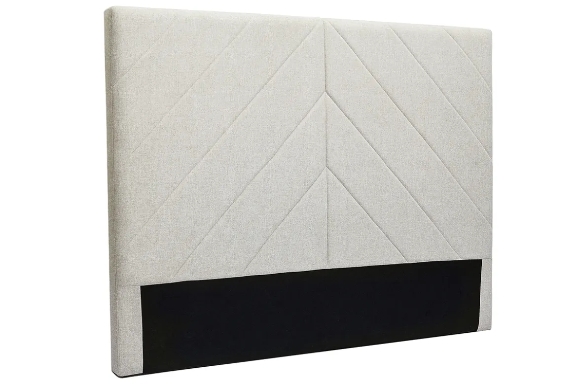 Tête de lit en tissu beige L160 cm AVAH