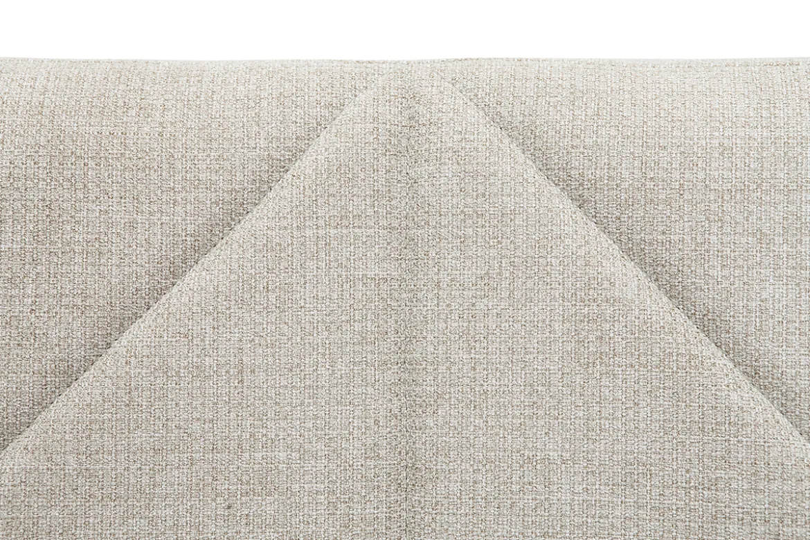 Tête de lit en tissu beige L160 cm AVAH
