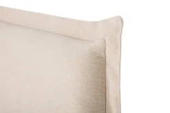 Tête de lit en tissu effet lin beige L160 cm PIA