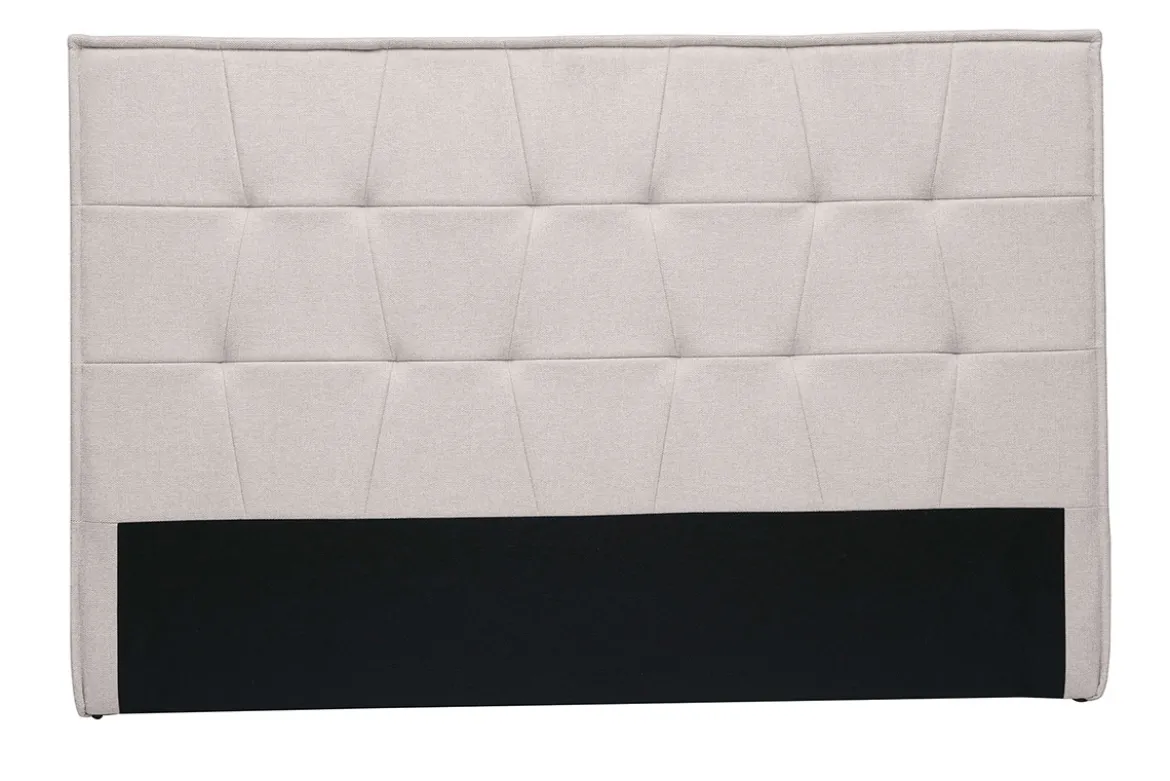 Tête de lit en tissu effet velours texturé beige L170 cm SUKA