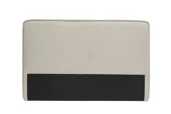 Tête de lit en tissu effet velours beige naturel L175 cm MARCIA