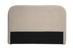 Tête de lit en tissu effet velours texturé beige L169 cm ALANIS
