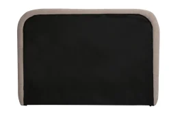 Tête de lit en tissu effet velours texturé beige L169 cm ALANIS