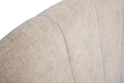 Tête de lit en tissu effet velours texturé beige L169 cm ALANIS