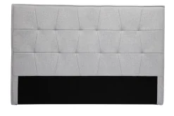 Tête de lit en tissu gris L170 cm SUKA