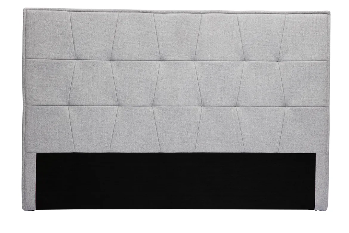 Tête de lit en tissu gris L170 cm SUKA