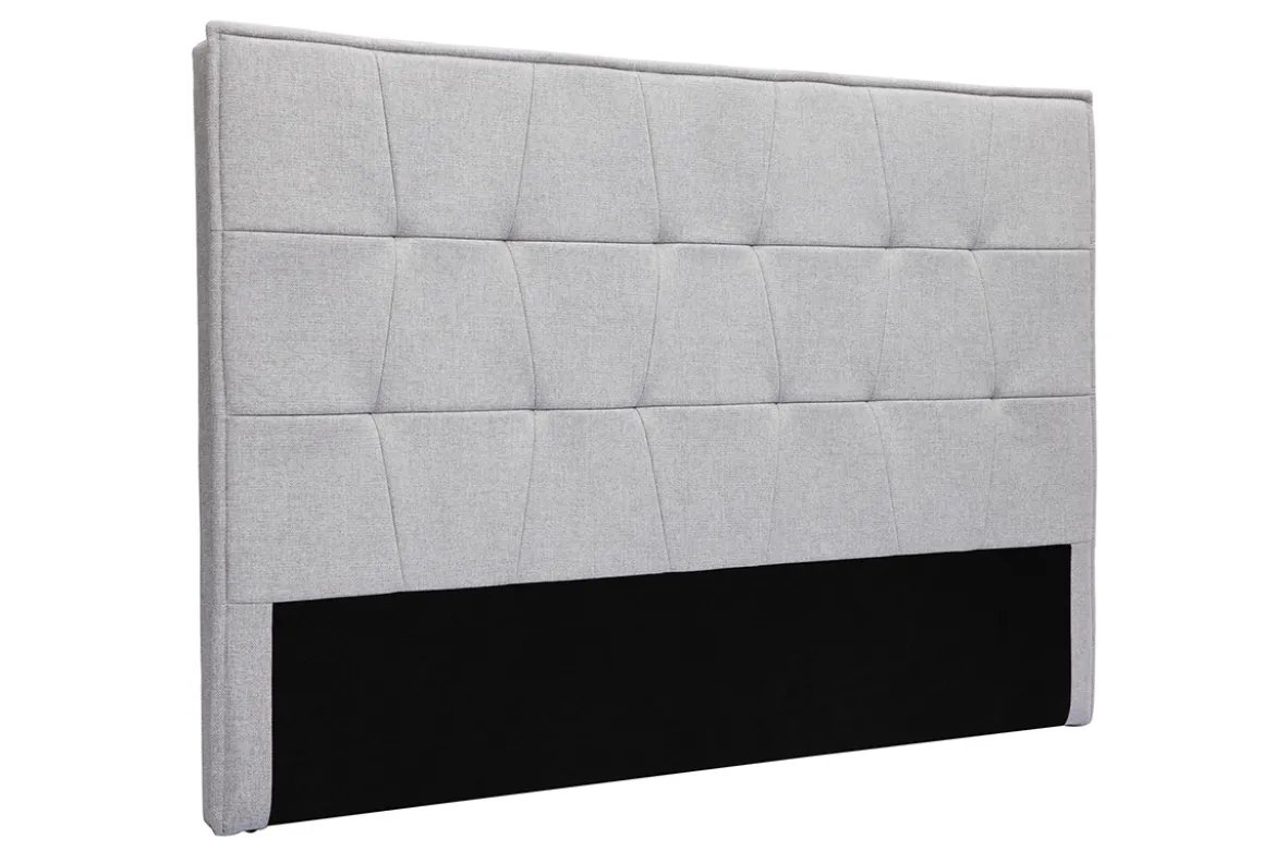 Tête de lit en tissu gris L170 cm SUKA