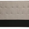 Tête de lit en tissu taupe L170 cm SUKA