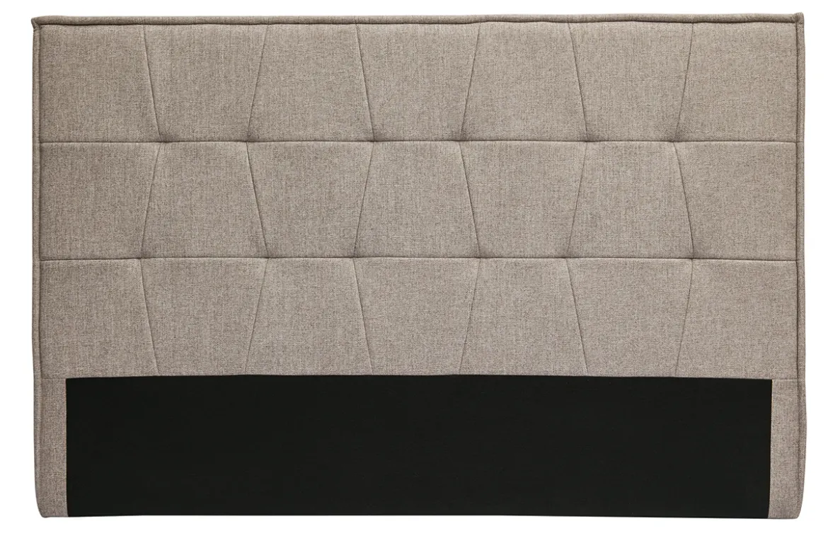 Tête de lit en tissu taupe L170 cm SUKA