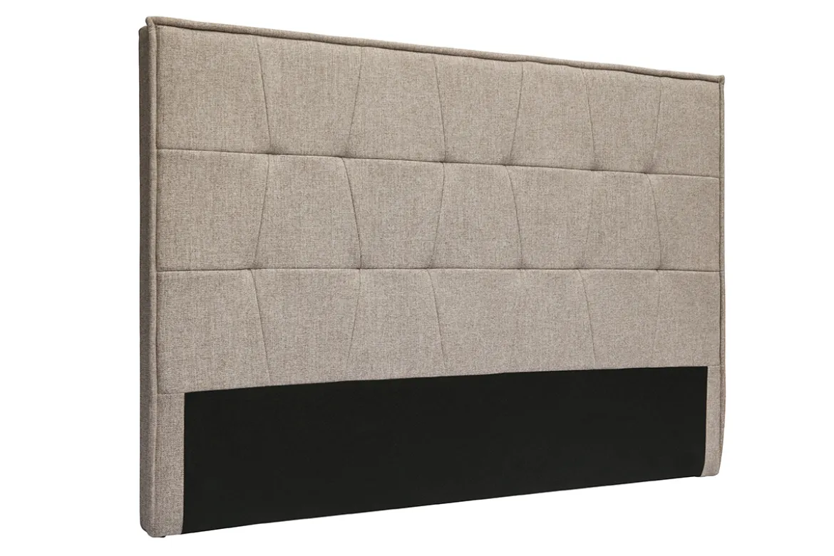 Tête de lit en tissu taupe L170 cm SUKA