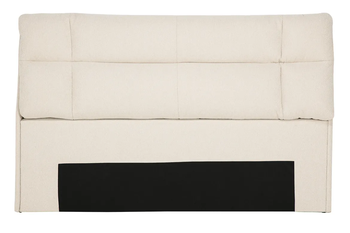 Tête de lit en tissu texturé beige L160 cm HONO