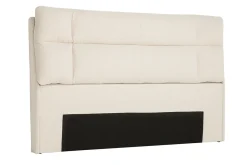 Tête de lit en tissu texturé beige L160 cm HONO