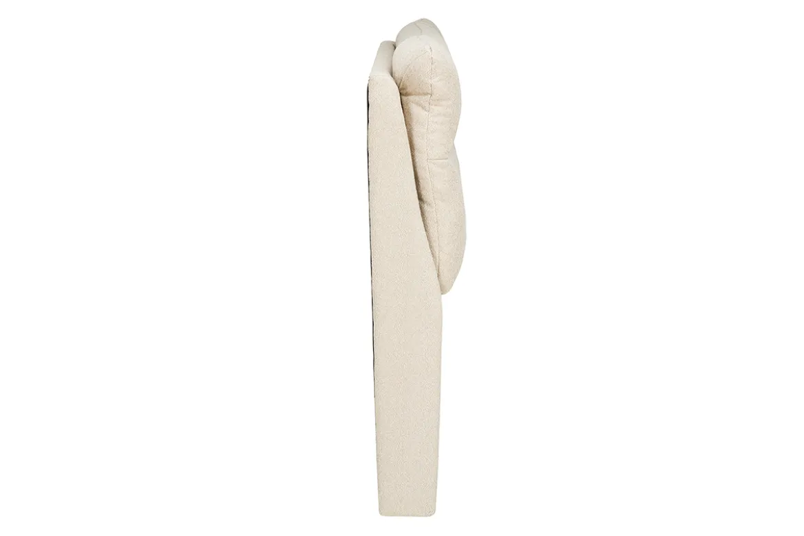 Tête de lit en tissu texturé beige L160 cm HONO