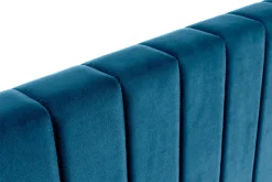 Tête de lit en tissu velours bleu L170 cm NEHA