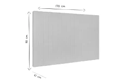 Tête de lit en tissu velours bleu L170 cm NEHA