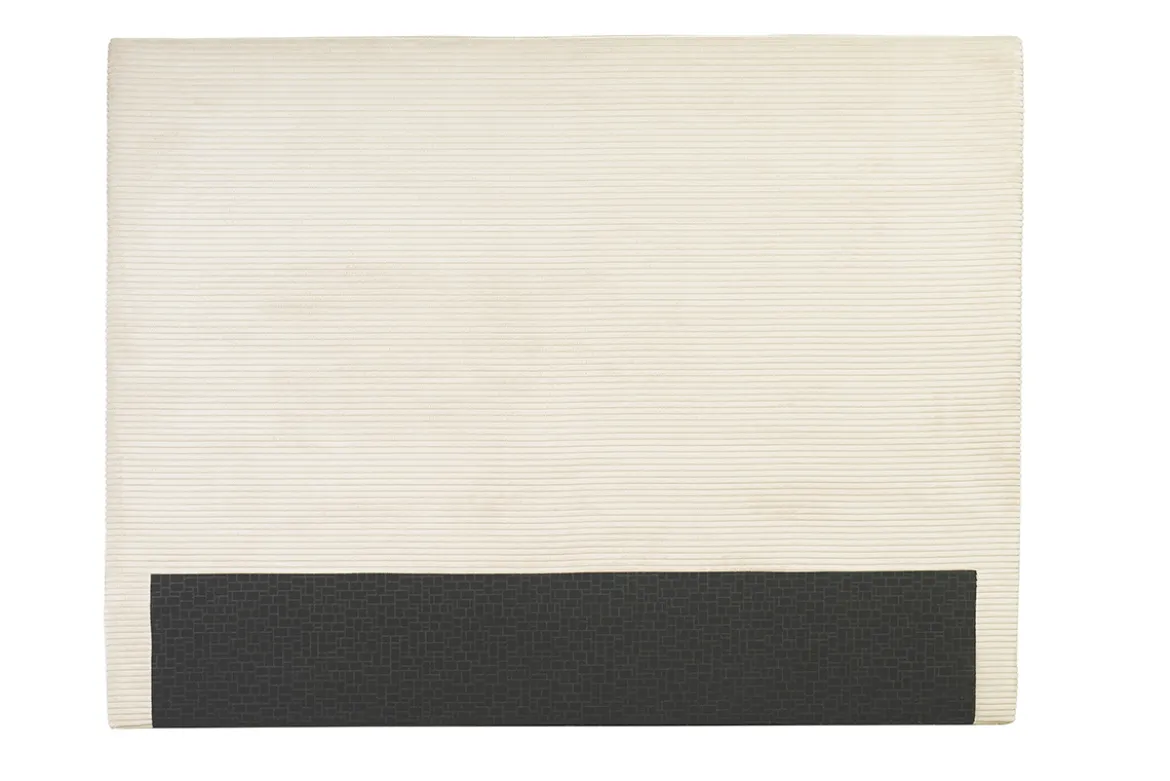 Tête de lit en tissu velours côtelé beige L160 cm YOLANDA