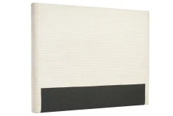 Tête de lit en tissu velours côtelé beige L160 cm YOLANDA