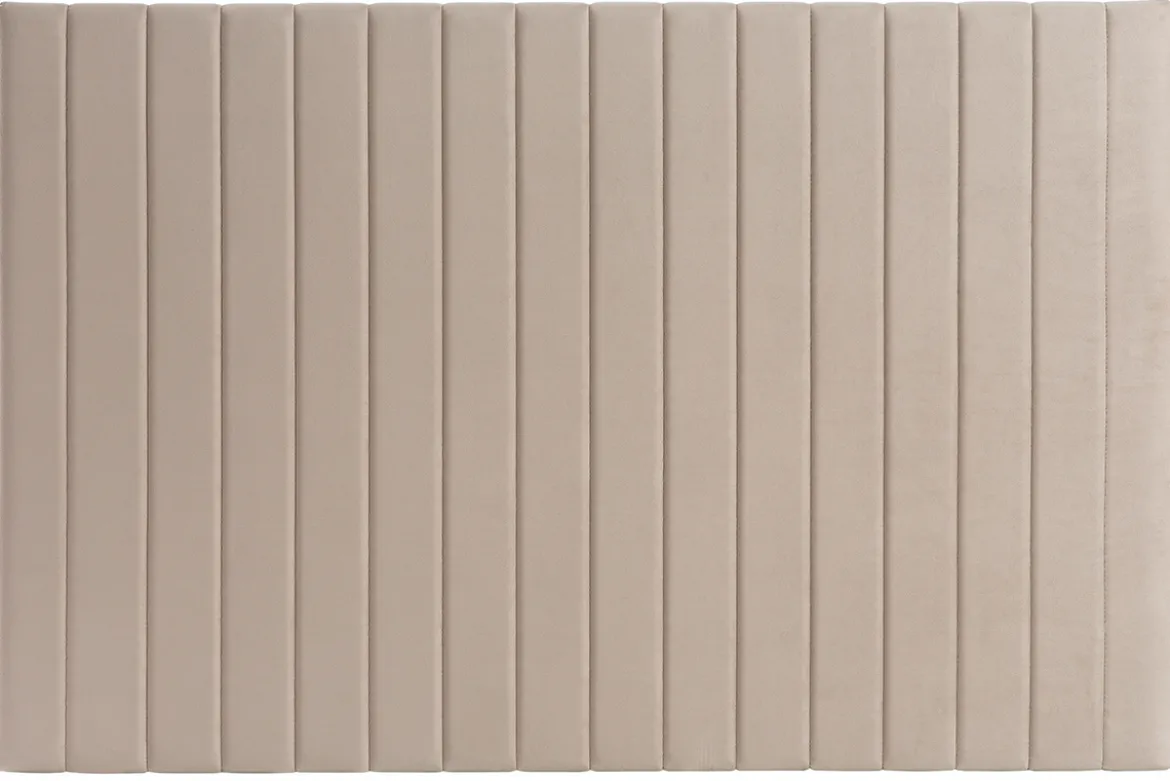 Tête de lit en tissu velours taupe L170 cm NEHA