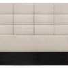 Tête de lit moderne en tissu beige naturel L160 cm ANATOLE