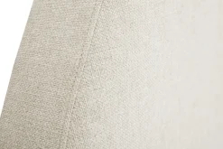 Tête de lit ronde en tissu beige L160 cm NAOMY