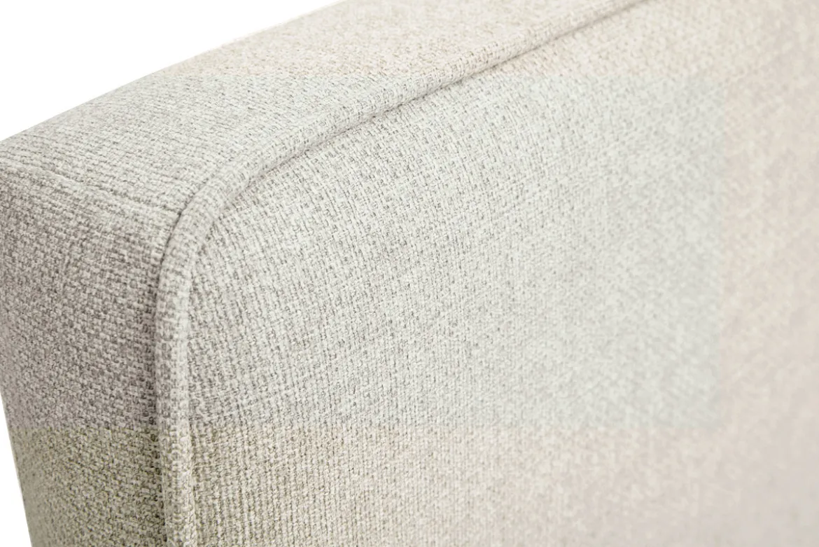 Tête de lit à suspendre en tissu beige L160 cm LILY
