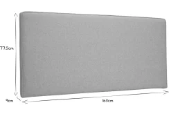 Tête de lit à suspendre en tissu beige L160 cm LILY