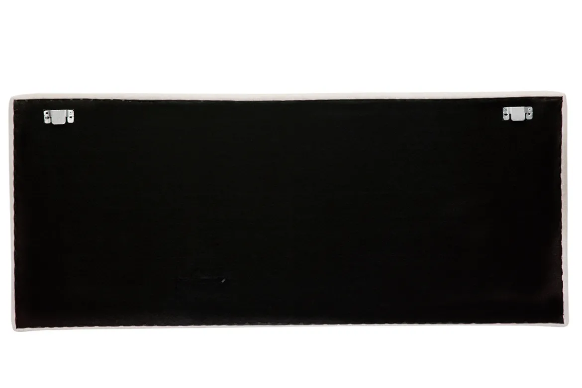 Tête de lit à suspendre en tissu beige L180 cm LILY
