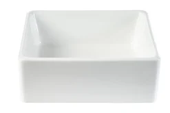 Vasque carrée en céramique blanche L39 cm MILA