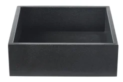 Vasque carrée en terrazzo noir L40 cm LOUSSA